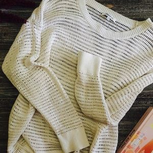 Madewell Open Knit Pullover XL